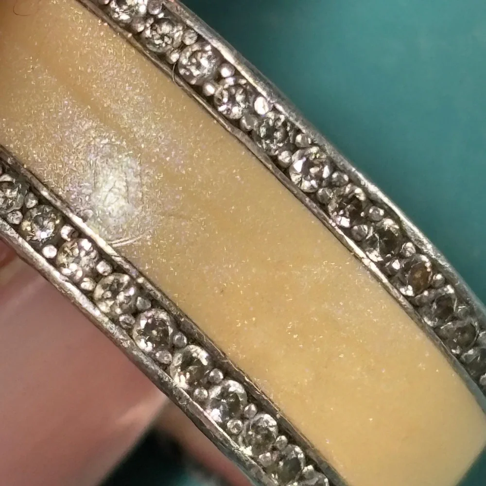 Pandora Radiant Hearts Ring 191011NCB Sterling‎ Silver Enamel CZ Size 7